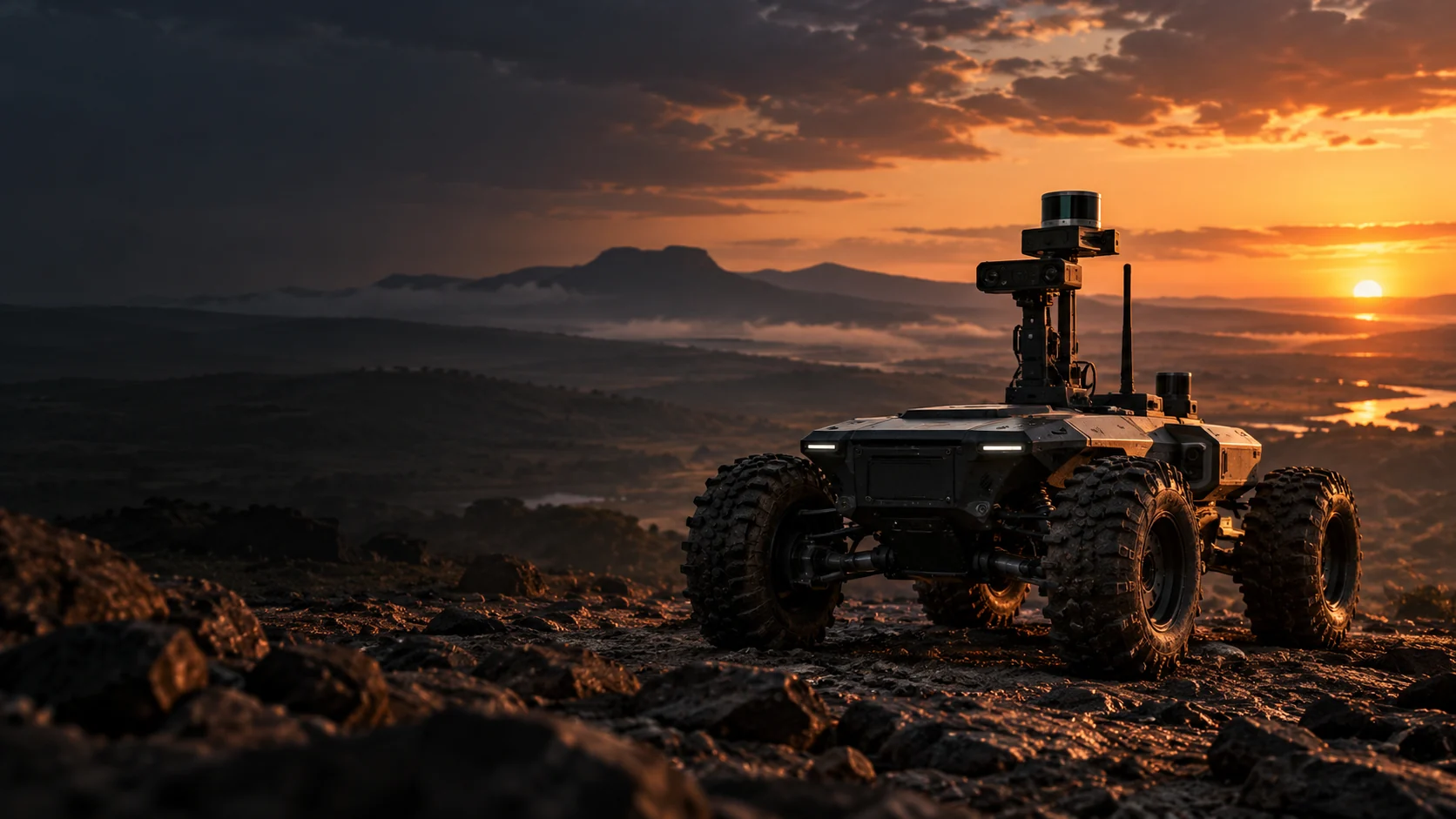Concept illustration of advanced robotics